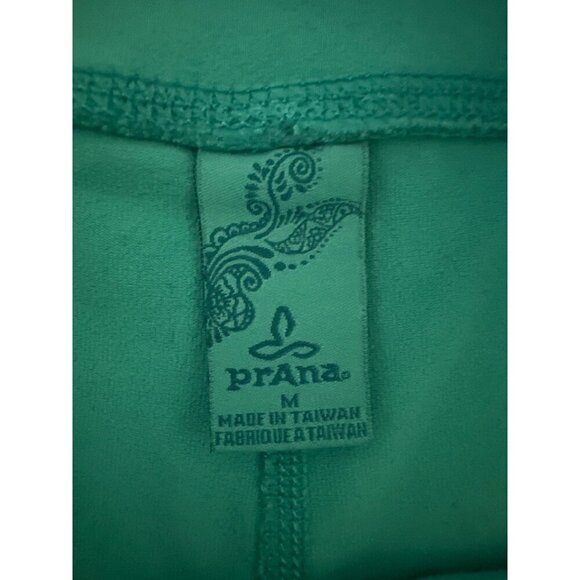 Prana Teal Breathe Leggings Womens M Yoga Athletic Performance Workout Athlesure - Picture 3 of 8